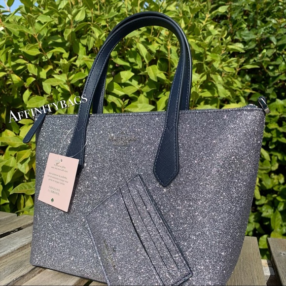 Kate spade joeley satchel glitter card holder - Picture 3 of 7